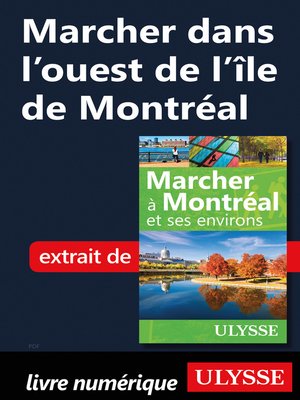 cover image of Marcher dans l'ouest de l'île de Montréal